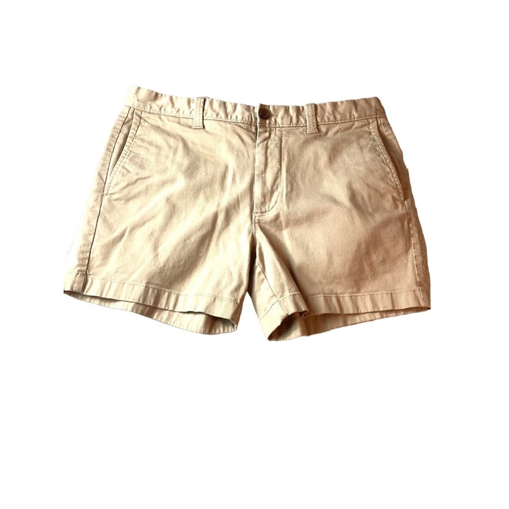 Men's J. Crew Khaki 5” Inseam Shorts * Chinos* Size 33 *Tan *Excellent Condition